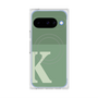 Premium Square Case with Pixelsnap［ Original - initial two tone - K green ］