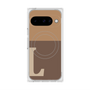 Premium Square Case with Pixelsnap［ Original - initial two tone - L brown ］