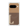 Premium Square Case with Pixelsnap［ Original - initial two tone - L brown ］