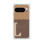 Premium Square Case with Pixelsnap［ Original - initial two tone - L brown ］