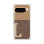 Premium Square Case with Pixelsnap［ Original - initial two tone - L brown ］