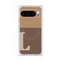 Premium Square Case with Pixelsnap［ Original - initial two tone - L brown ］