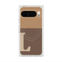 Premium Square Case with Pixelsnap［ Original - initial two tone - L brown ］
