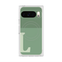 Premium Square Case with Pixelsnap［ Original - initial two tone - L green ］
