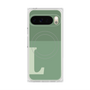 Premium Square Case with Pixelsnap［ Original - initial two tone - L green ］