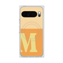 Premium Square Case with Pixelsnap［ Original - initial two tone - M orange ］