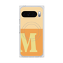 Premium Square Case with Pixelsnap［ Original - initial two tone - M orange ］