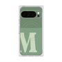 Premium Square Case with Pixelsnap［ Original - initial two tone - M green ］