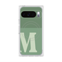 Premium Square Case with Pixelsnap［ Original - initial two tone - M green ］