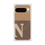 Premium Square Case with Pixelsnap［ Original - initial two tone - N brown ］