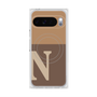 Premium Square Case with Pixelsnap［ Original - initial two tone - N brown ］