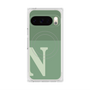 Premium Square Case with Pixelsnap［ Original - initial two tone - N green ］