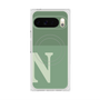 Premium Square Case with Pixelsnap［ Original - initial two tone - N green ］