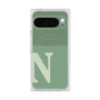 Premium Square Case with Pixelsnap［ Original - initial two tone - N green ］