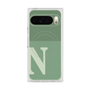 Premium Square Case with Pixelsnap［ Original - initial two tone - N green ］