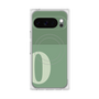 Premium Square Case with Pixelsnap［ Original - initial two tone - O green ］