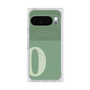 Premium Square Case with Pixelsnap［ Original - initial two tone - O green ］