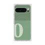 Premium Square Case with Pixelsnap［ Original - initial two tone - O green ］