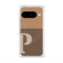 Premium Square Case with Pixelsnap［ Original - initial two tone - P brown ］
