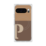 Premium Square Case with Pixelsnap［ Original - initial two tone - P brown ］