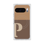 Premium Square Case with Pixelsnap［ Original - initial two tone - P brown ］