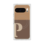 Premium Square Case with Pixelsnap［ Original - initial two tone - P brown ］
