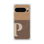 Premium Square Case with Pixelsnap［ Original - initial two tone - P brown ］