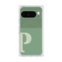 Premium Square Case with Pixelsnap［ Original - initial two tone - P green ］