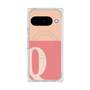 Premium Square Case with Pixelsnap［ Original - initial two tone - Q pink ］