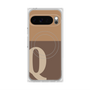 Premium Square Case with Pixelsnap［ Original - initial two tone - Q brown ］
