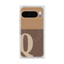 Premium Square Case with Pixelsnap［ Original - initial two tone - Q brown ］
