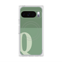 Premium Square Case with Pixelsnap［ Original - initial two tone - Q green ］
