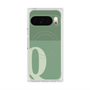 Premium Square Case with Pixelsnap［ Original - initial two tone - Q green ］