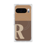 Premium Square Case with Pixelsnap［ Original - initial two tone - R brown ］