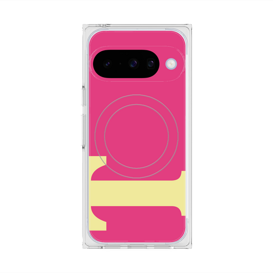 Premium Square Case with Pixelsnap［ Original - initial color - T pink ］