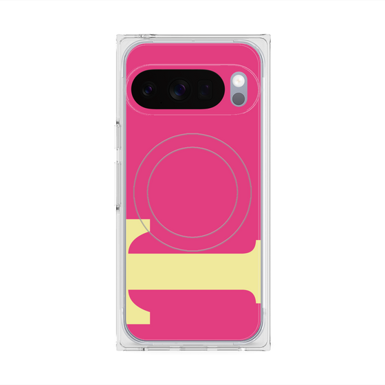 Premium Square Case with Pixelsnap［ Original - initial color - T pink ］