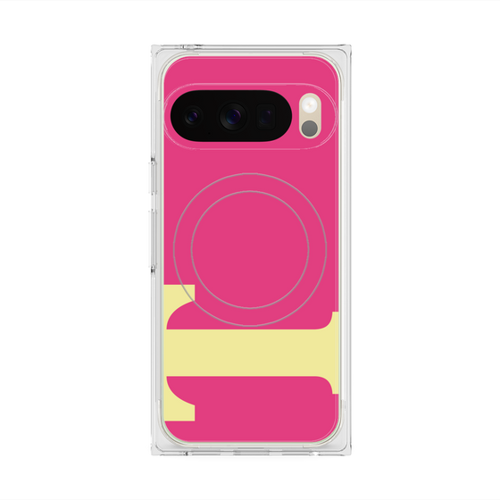 Premium Square Case with Pixelsnap［ Original - initial color - T pink ］