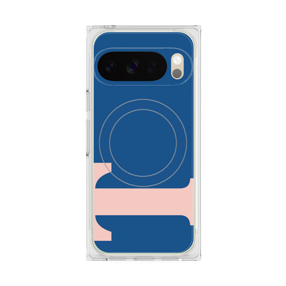 Premium Square Case with Pixelsnap［ Original - initial color - T navy ］