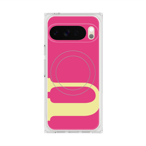 Premium Square Case with Pixelsnap［ Original - initial color - U pink ］