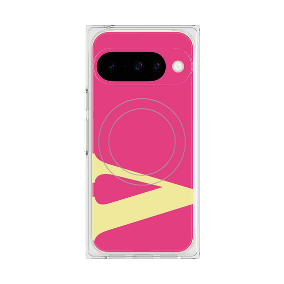Premium Square Case with Pixelsnap［ Original - initial color - V pink ］