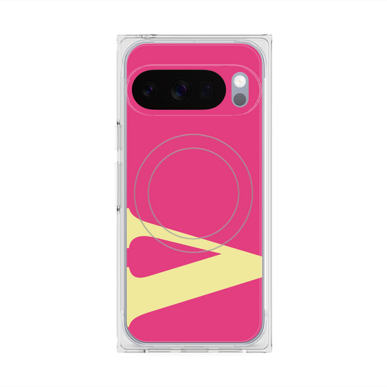 Premium Square Case with Pixelsnap［ Original - initial color - V pink ］