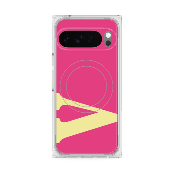Premium Square Case with Pixelsnap［ Original - initial color - V pink ］