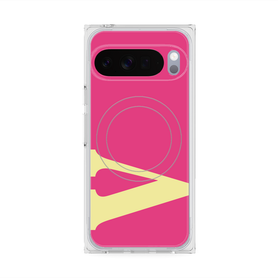 Premium Square Case with Pixelsnap［ Original - initial color - V pink ］