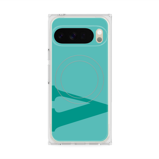 Premium Square Case with Pixelsnap［ Original - initial color - V light green ］