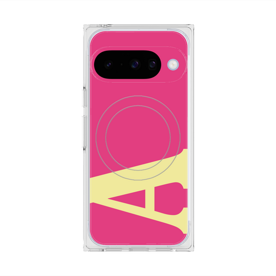 Premium Square Case with Pixelsnap［ Original - initial color - A pink ］