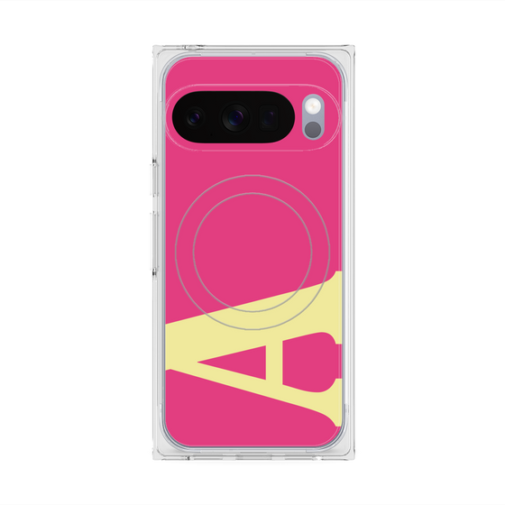 Premium Square Case with Pixelsnap［ Original - initial color - A pink ］
