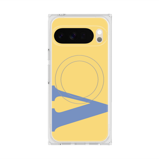 Premium Square Case with Pixelsnap［ Original - initial color - V yellow ］