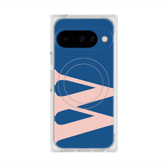 Premium Square Case with Pixelsnap［ Original - initial color - W navy ］