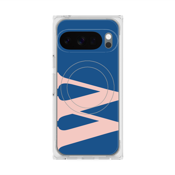 Premium Square Case with Pixelsnap［ Original - initial color - W navy ］