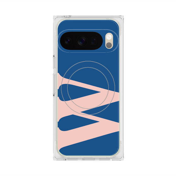 Premium Square Case with Pixelsnap［ Original - initial color - W navy ］